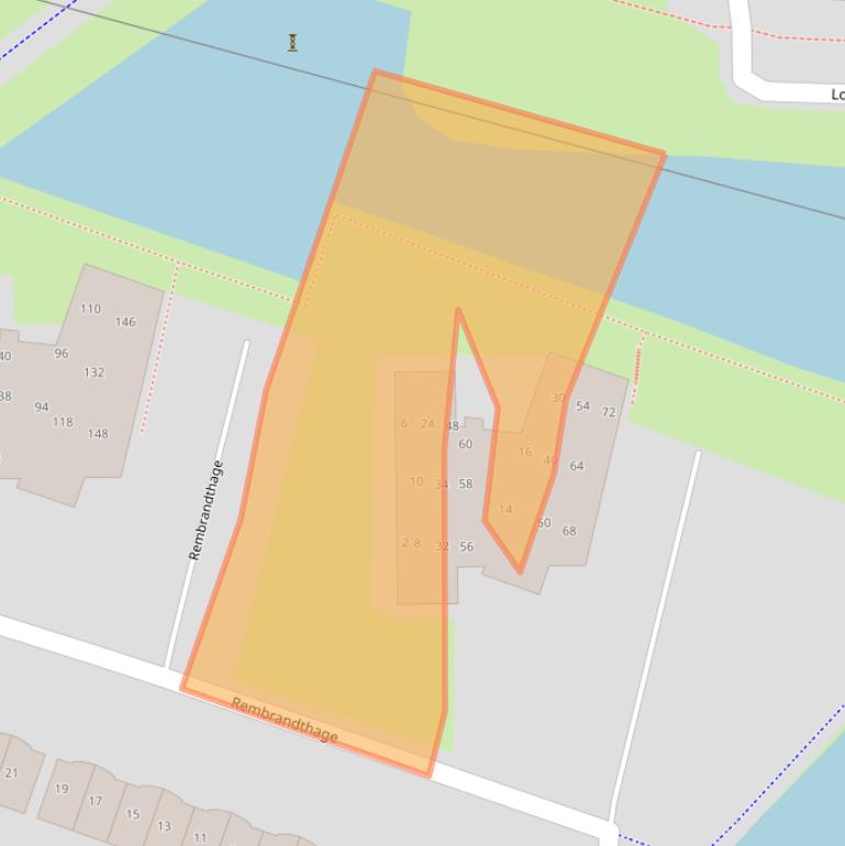 Kaart van postcodegebied 3438JK.