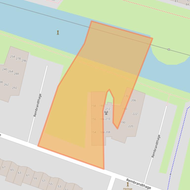 Kaart van postcodegebied 3438JP.