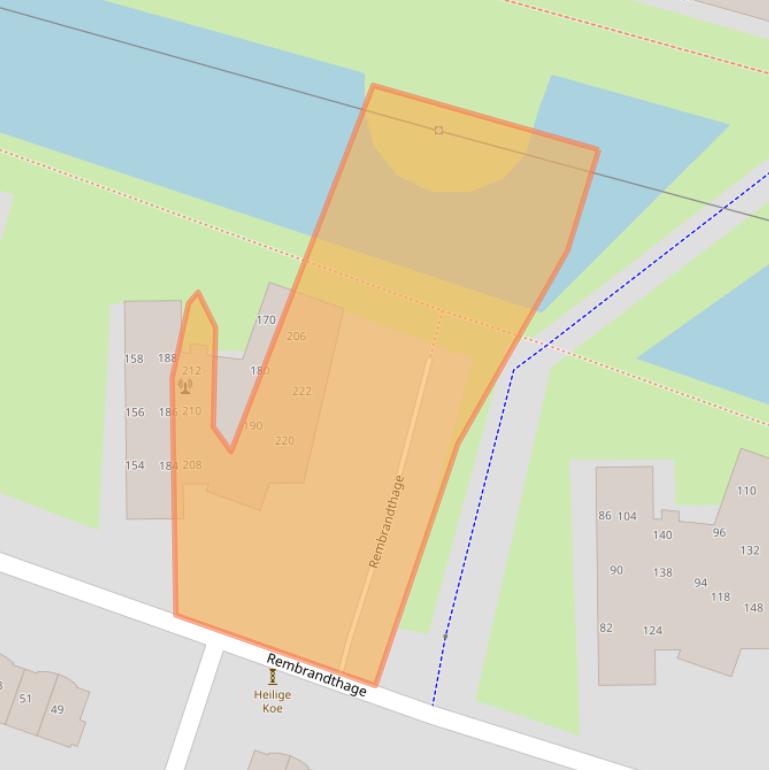 Kaart van postcodegebied 3438JR.