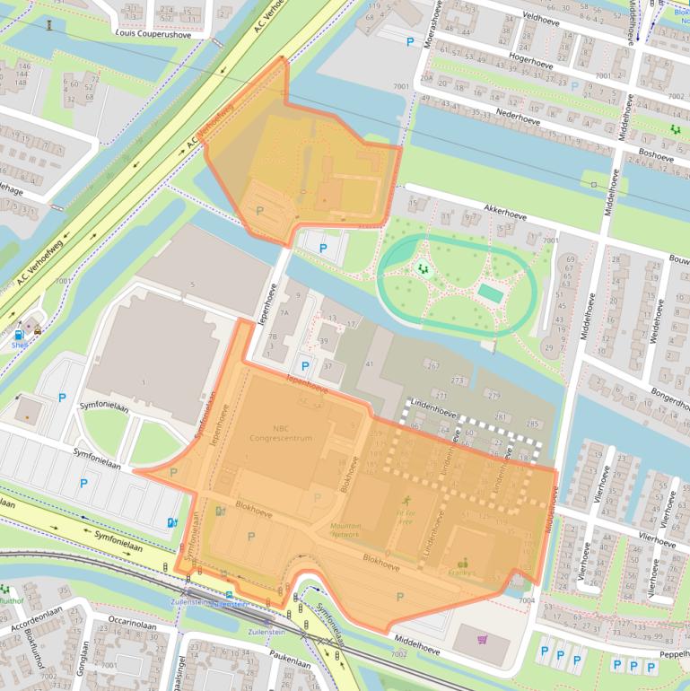 Kaart van postcodegebied 3438LC.