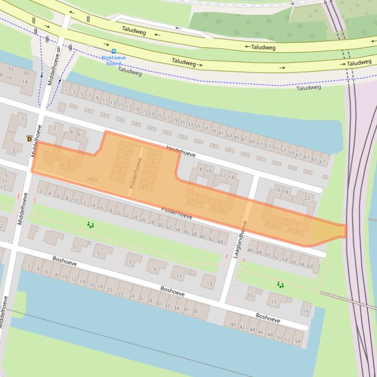 Kaart van postcodegebied 3438LR.