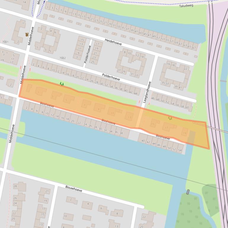 Kaart van postcodegebied 3438LT.