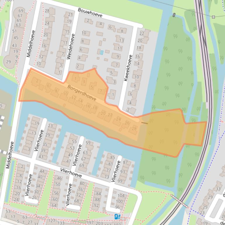 Kaart van postcodegebied 3438MC.