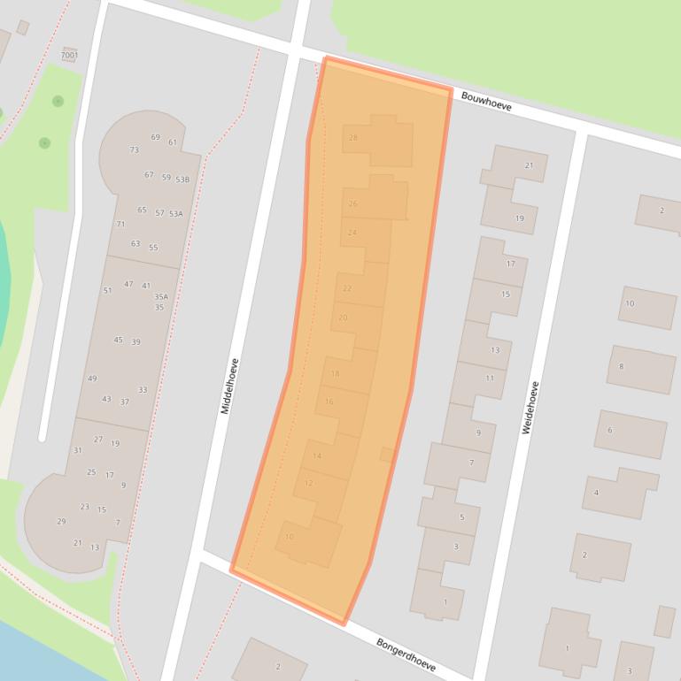 Kaart van postcodegebied 3438ME.