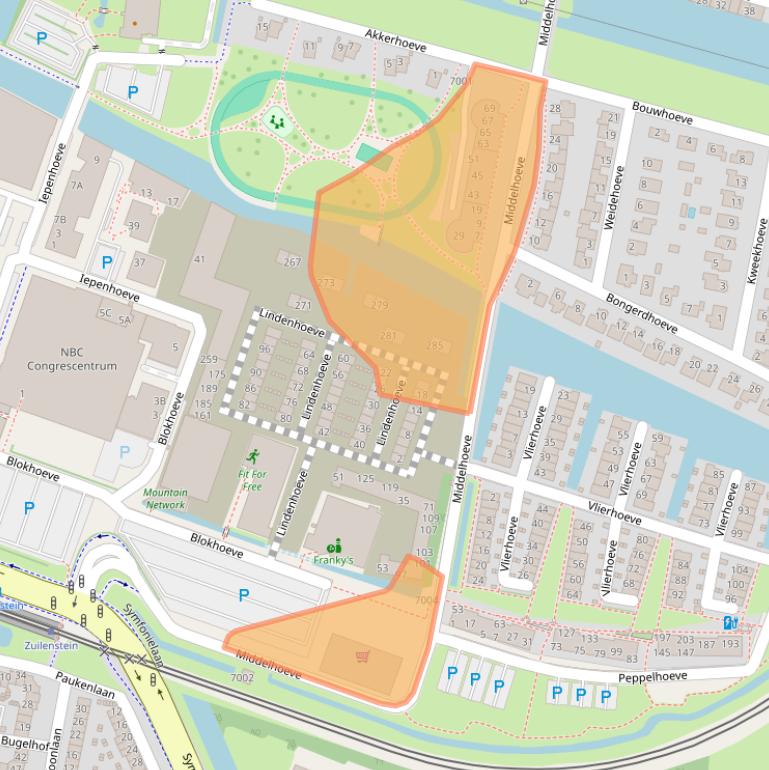 Kaart van postcodegebied 3438MG.