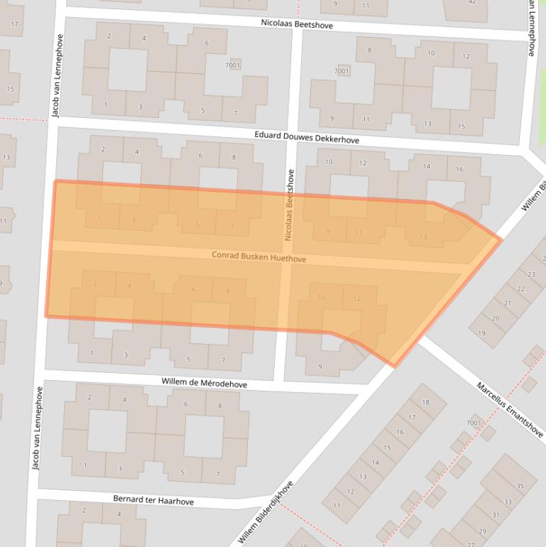 Kaart van postcodegebied 3438PH.