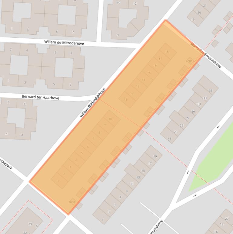 Kaart van postcodegebied 3438PL.