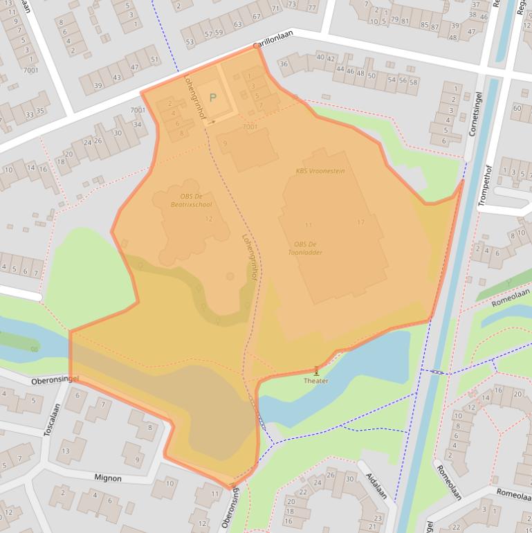 Kaart van postcodegebied 3438RA.