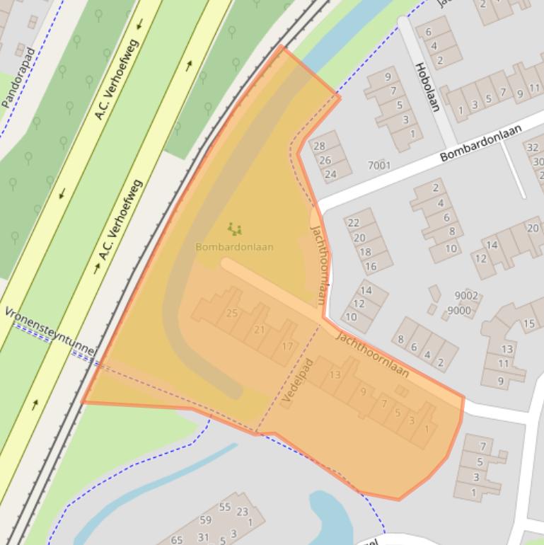 Kaart van postcodegebied 3438RL.