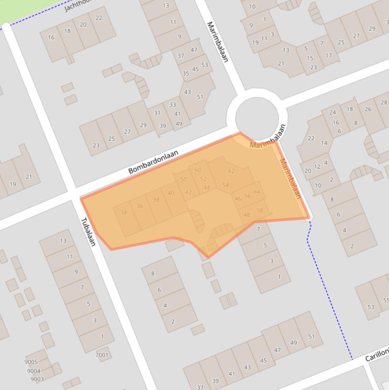 Kaart van postcodegebied 3438RS.