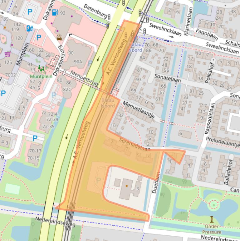 Kaart van postcodegebied 3438TB.