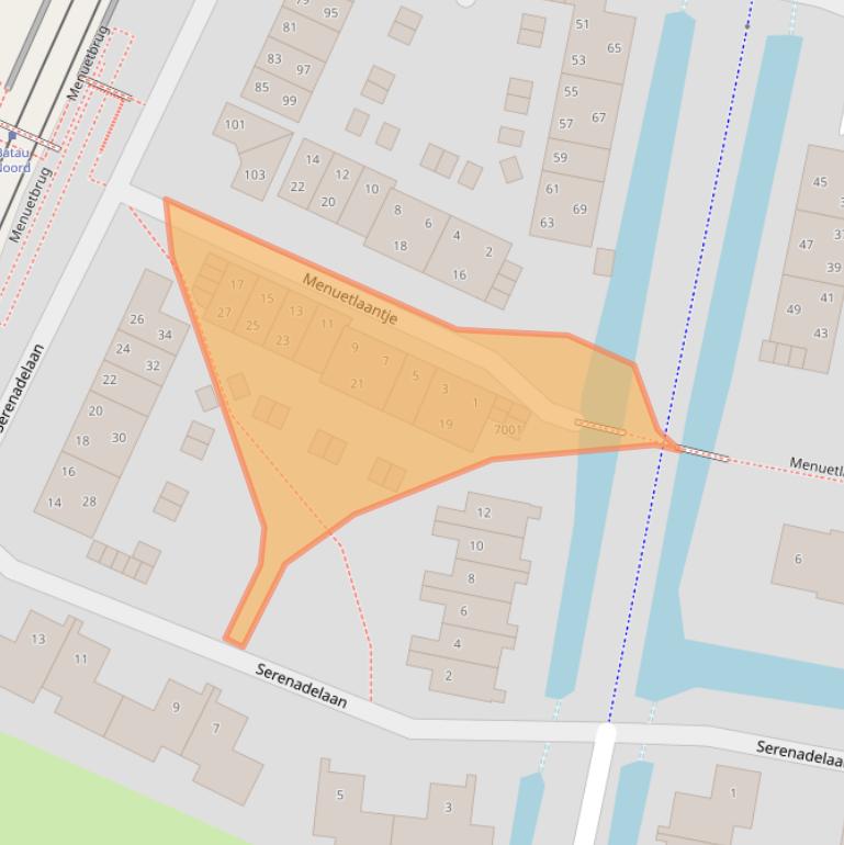 Kaart van postcodegebied 3438TD.