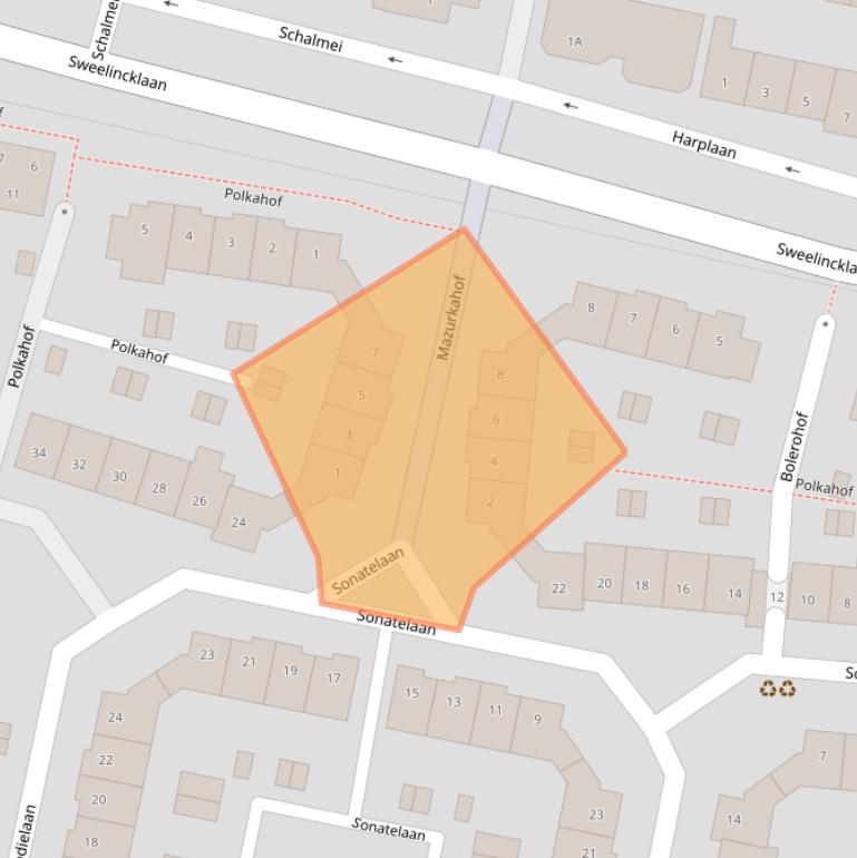 Kaart van postcodegebied 3438TN.