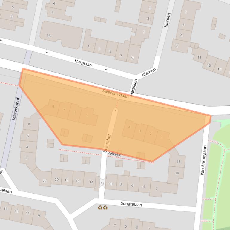 Kaart van postcodegebied 3438TP.