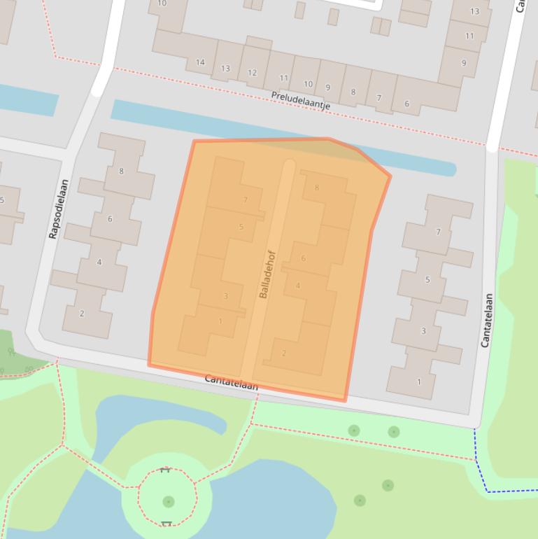 Kaart van postcodegebied 3438TV.