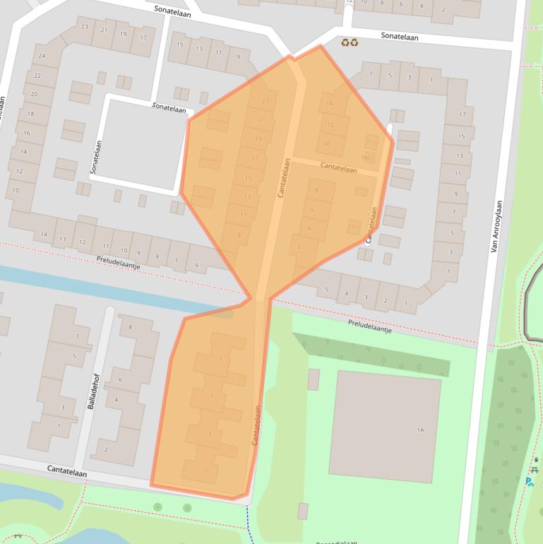 Kaart van postcodegebied 3438TW.