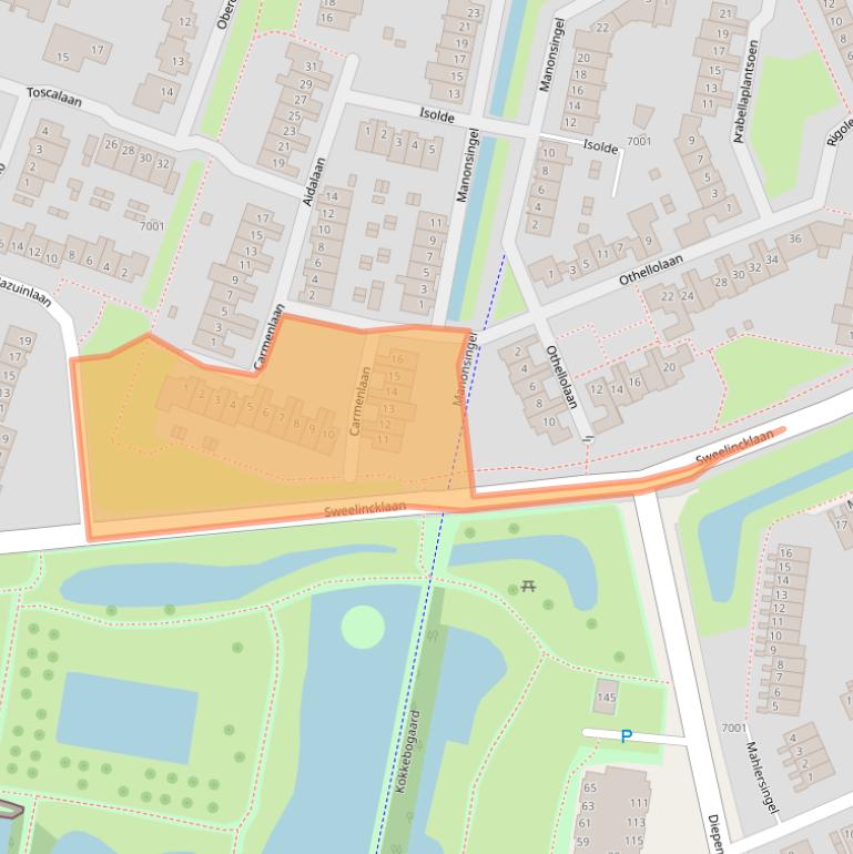 Kaart van postcodegebied 3438VA.