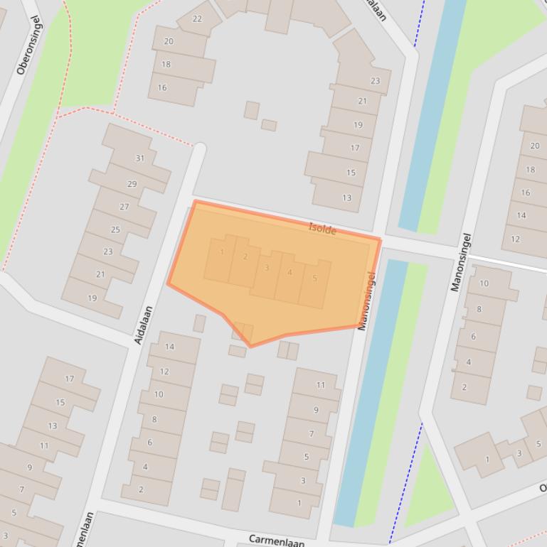 Kaart van postcodegebied 3438VE.