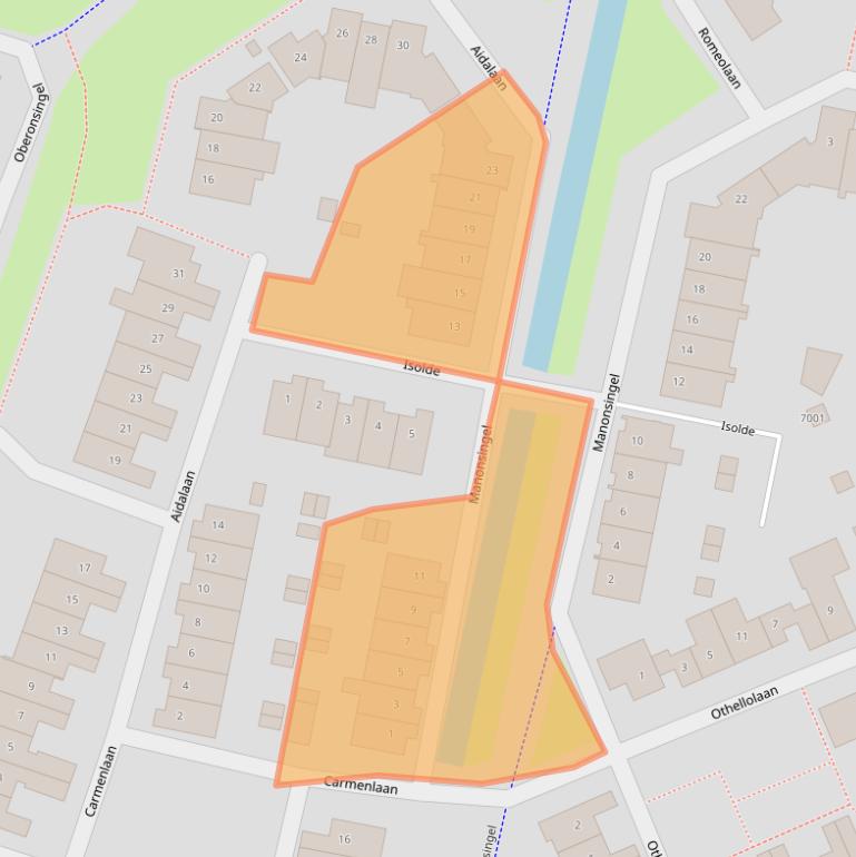 Kaart van postcodegebied 3438VG.