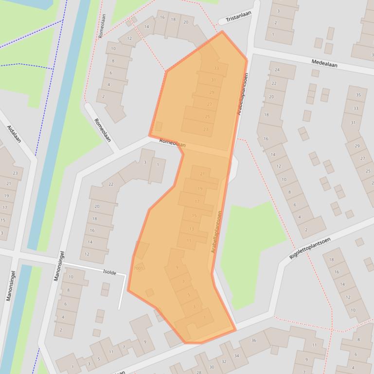 Kaart van postcodegebied 3438VM.