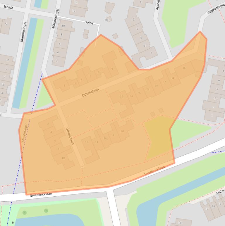 Kaart van postcodegebied 3438VP.