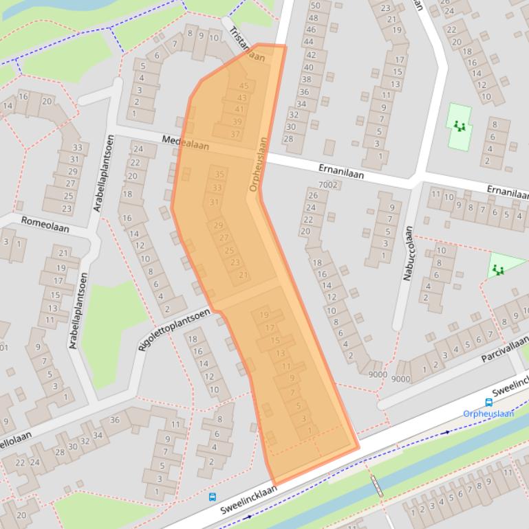 Kaart van postcodegebied 3438VT.