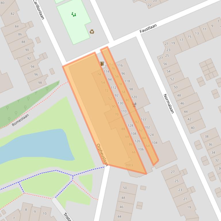 Kaart van postcodegebied 3438VX.