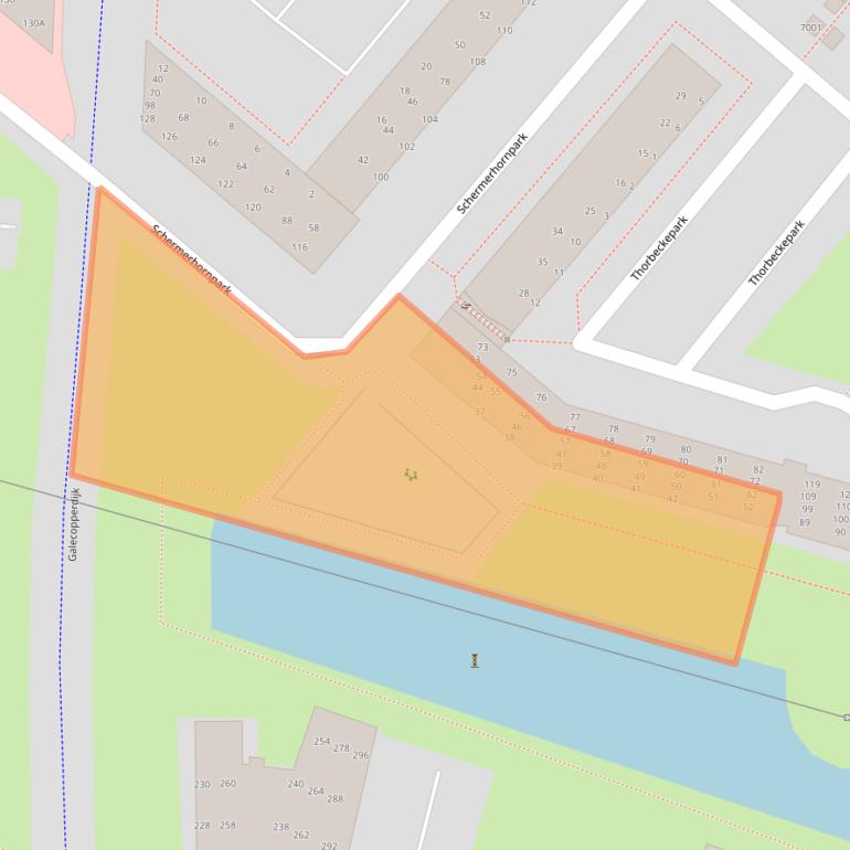 Kaart van postcodegebied 3438WD.