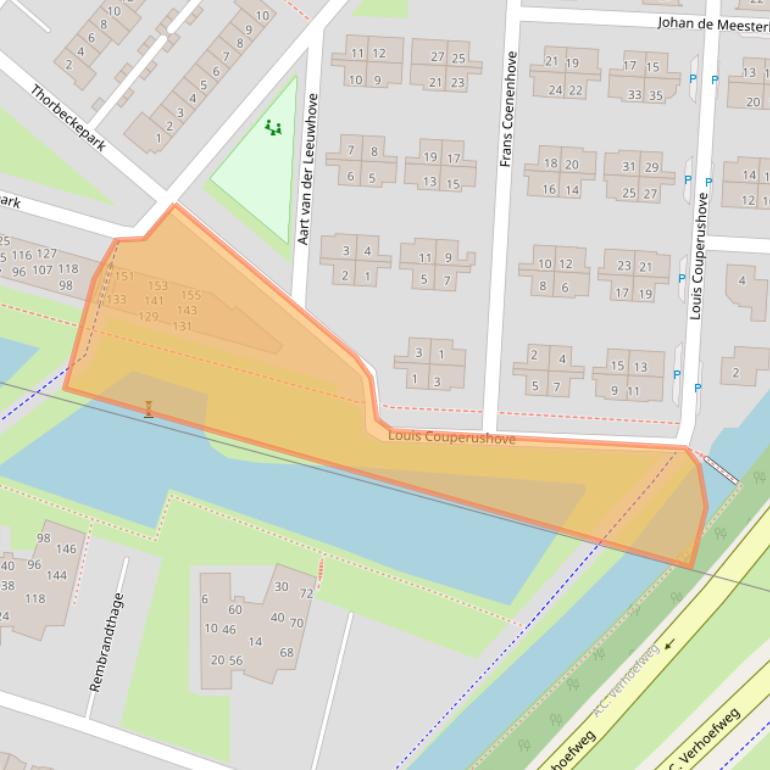 Kaart van postcodegebied 3438WJ.