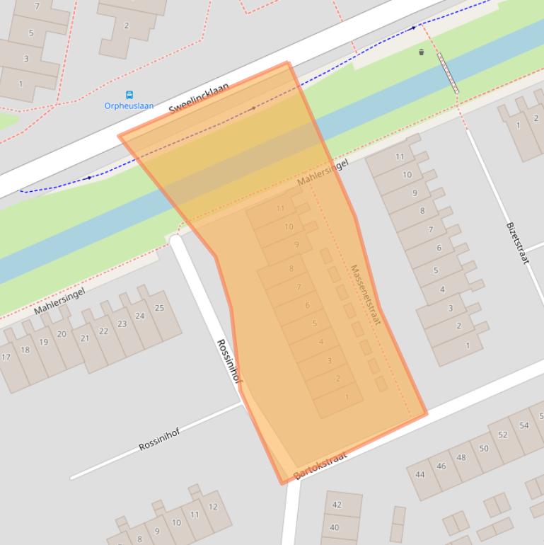 Kaart van postcodegebied 3438XB.