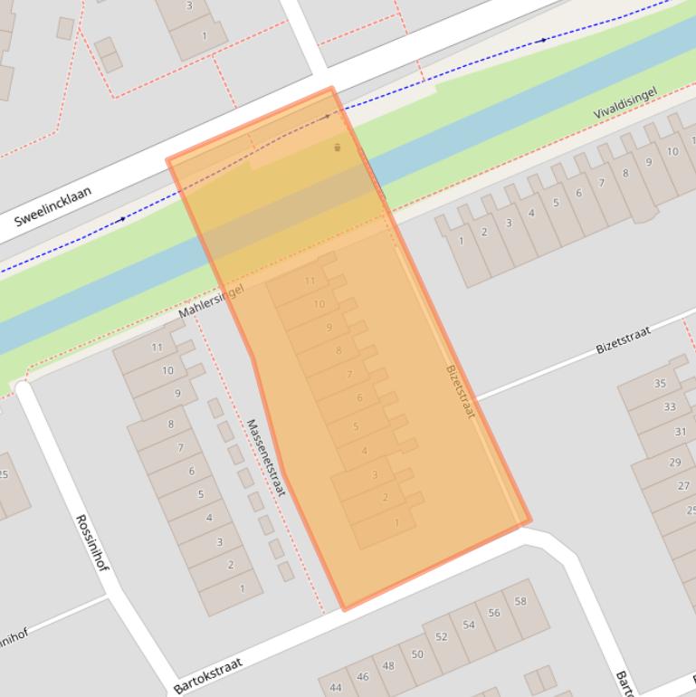 Kaart van postcodegebied 3438XC.
