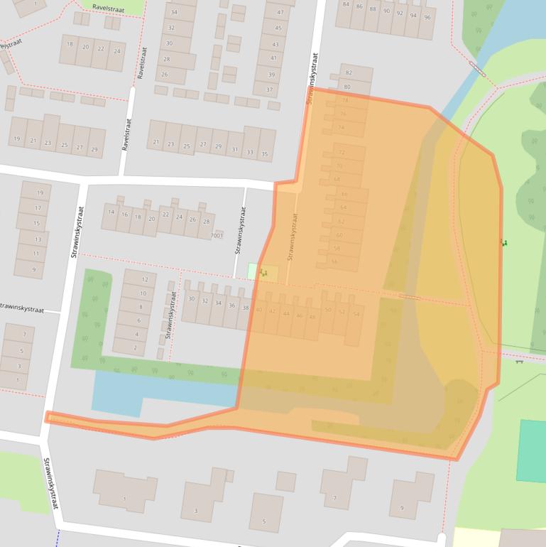 Kaart van postcodegebied 3438XP.