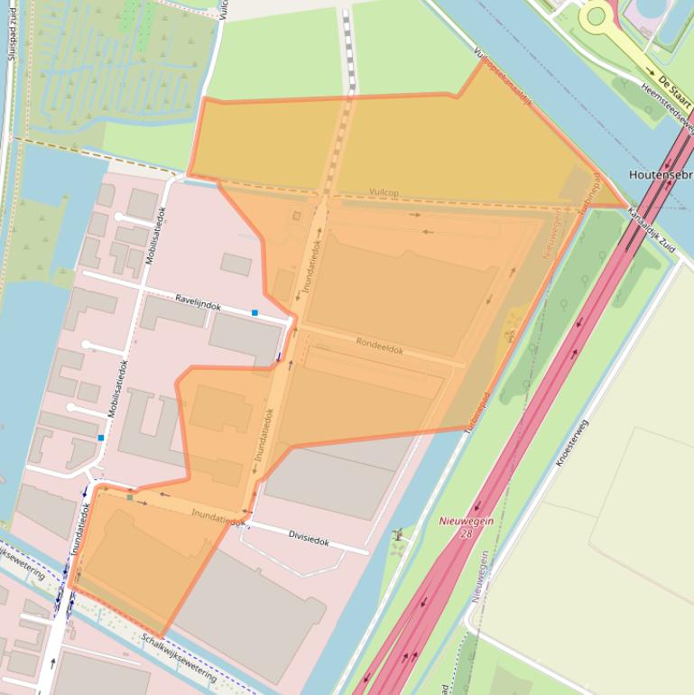 Kaart van postcodegebied 3439JJ.