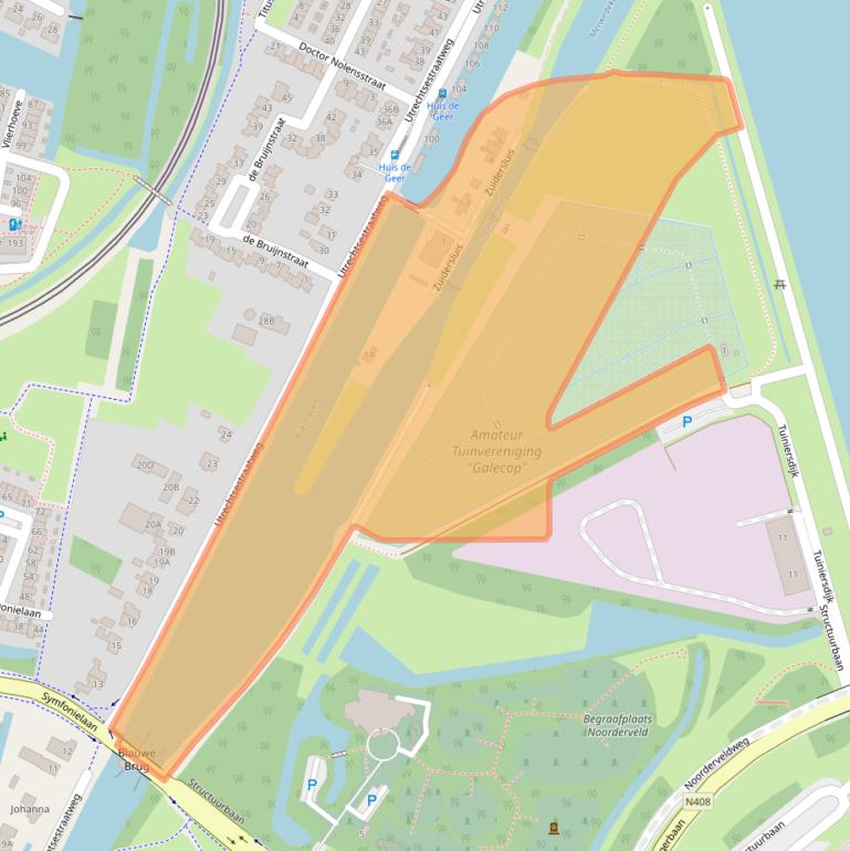 Kaart van postcodegebied 3439LA.