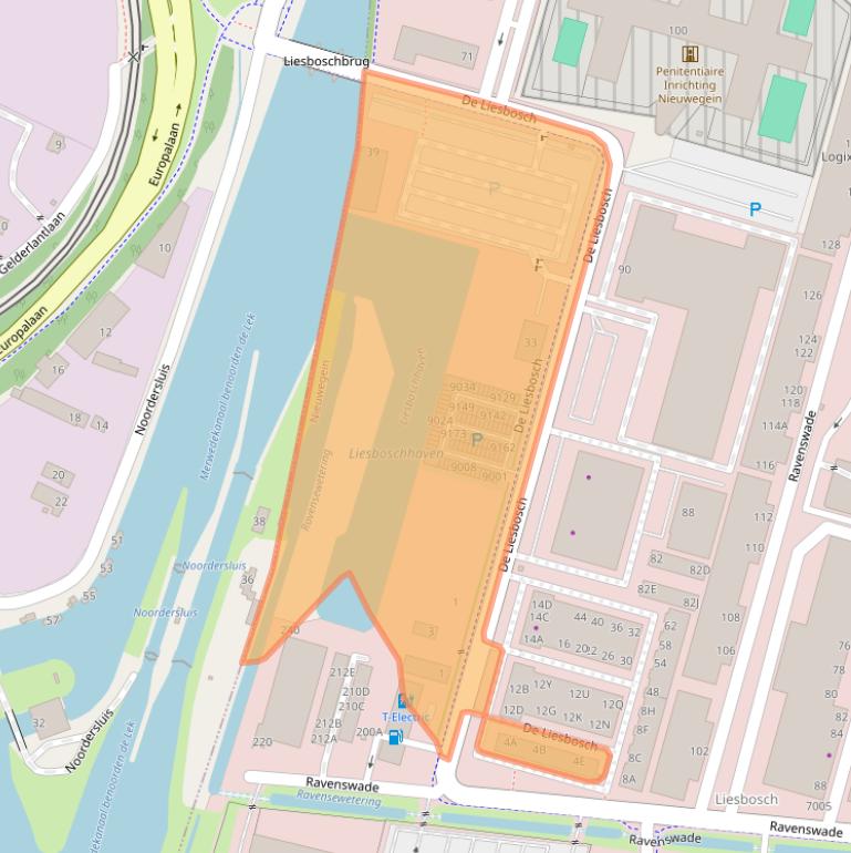 Kaart van postcodegebied 3439LB.