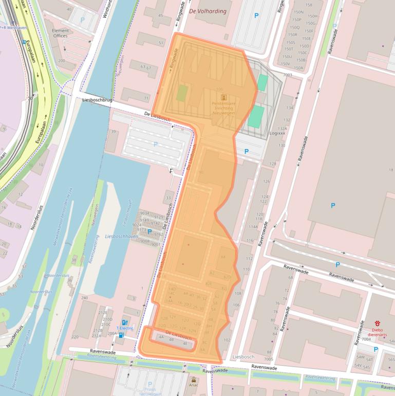 Kaart van postcodegebied 3439LC.