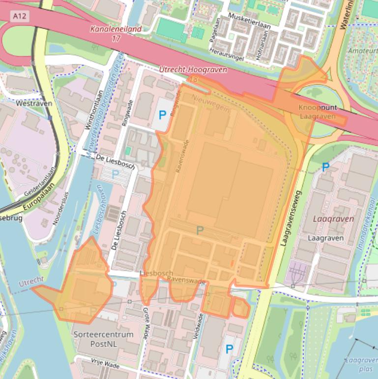 Kaart van postcodegebied 3439LD.