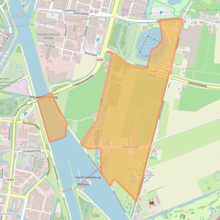 Kaart van postcodegebied 3439LP.