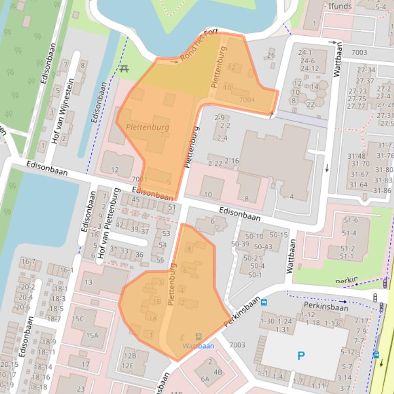 Kaart van postcodegebied 3439LW.