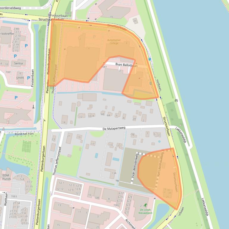 Kaart van postcodegebied 3439MB.