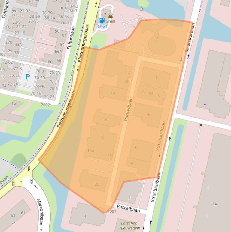 Kaart van postcodegebied 3439MC.