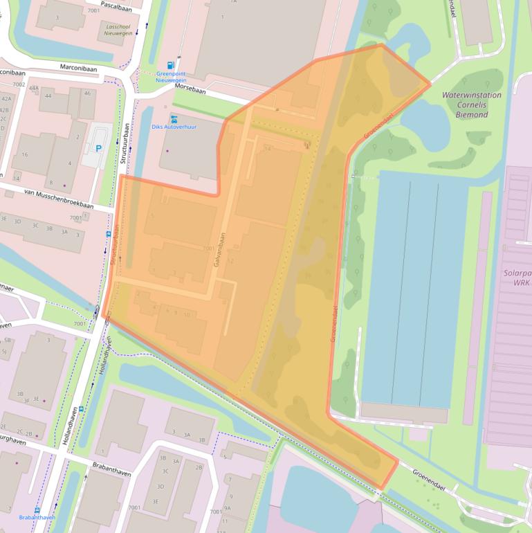 Kaart van postcodegebied 3439MG.