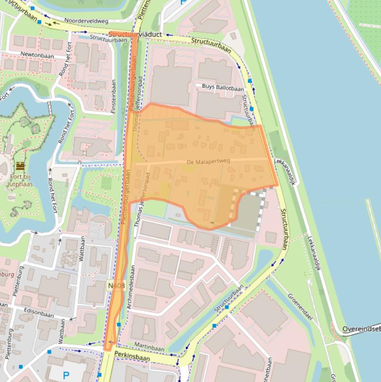 Kaart van postcodegebied 3439MJ.