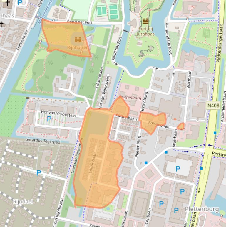 Kaart van postcodegebied 3439MN.