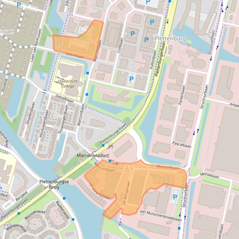 Kaart van postcodegebied 3439MS.