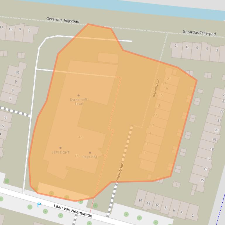 Kaart van postcodegebied 3439MT.