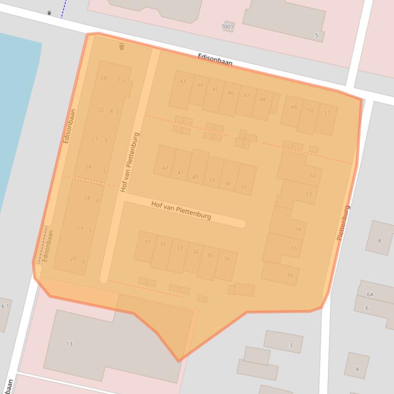 Kaart van postcodegebied 3439MW.