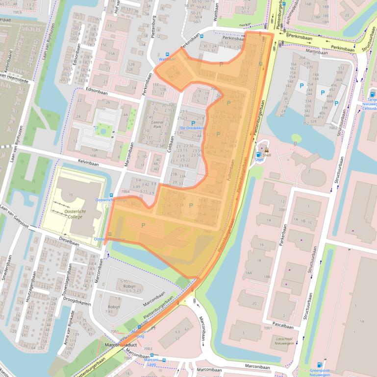 Kaart van postcodegebied 3439NE.