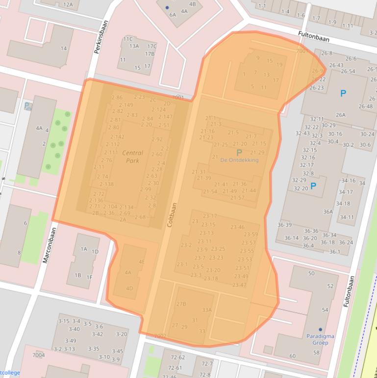 Kaart van postcodegebied 3439NG.
