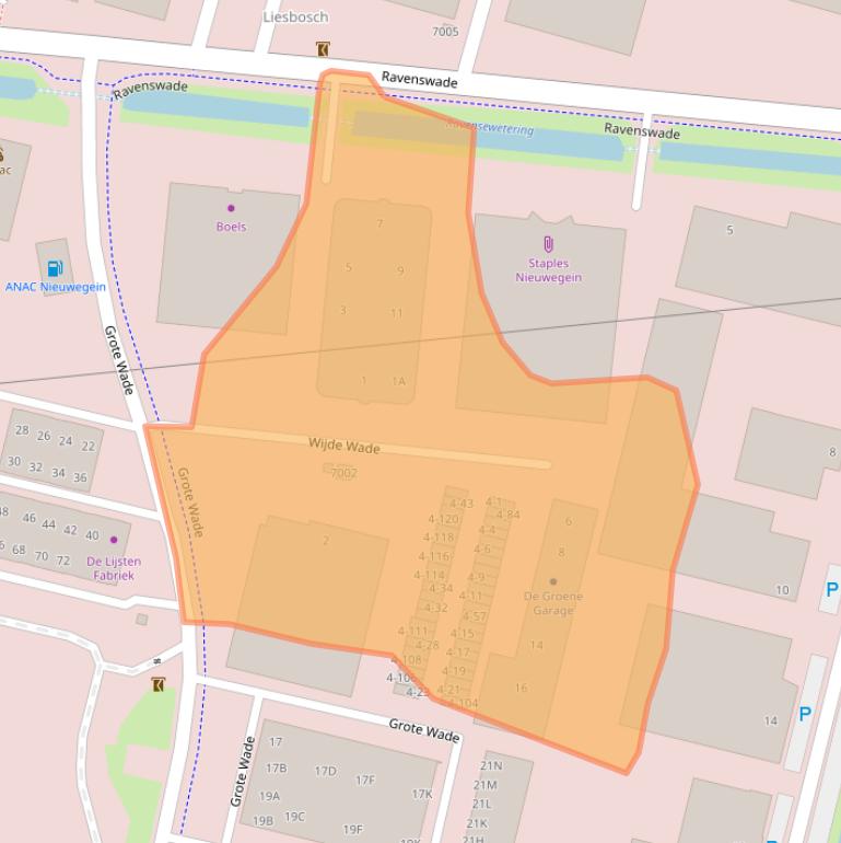 Kaart van postcodegebied 3439NP.